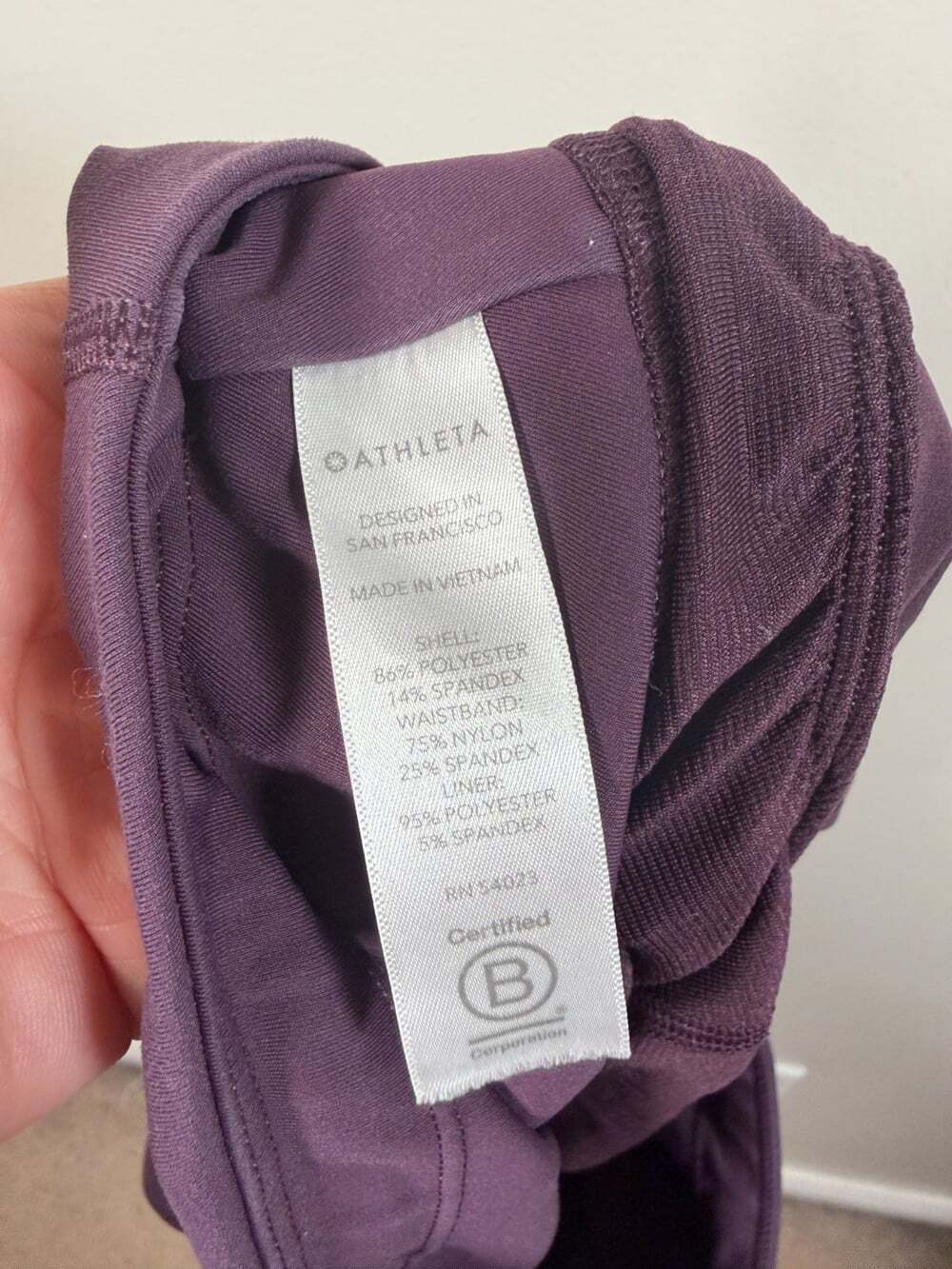 Athleta Run With it Short Size XS Purple Running Athletic Workout Gym Travel - Picture 10 of 11